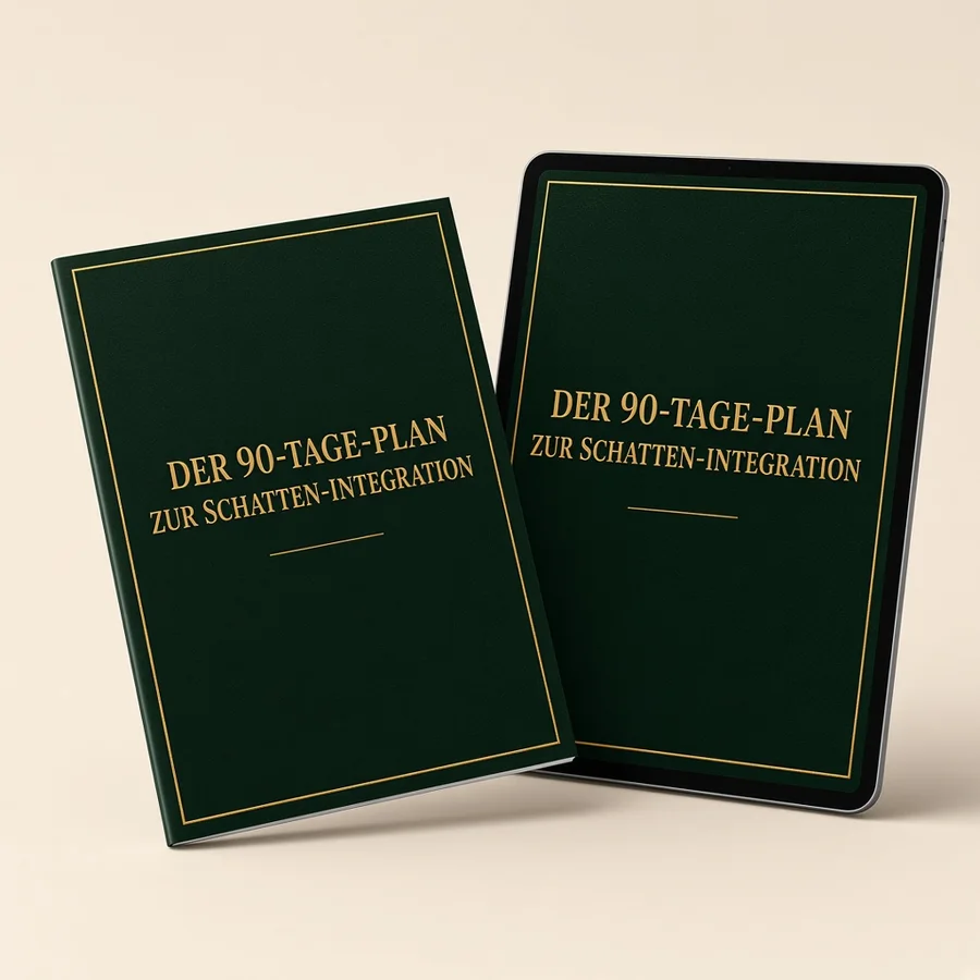 3D-Mockup des Bonus „Der 90-Tage-Plan zur Schatten-Integration“ (separates digitales PDF)