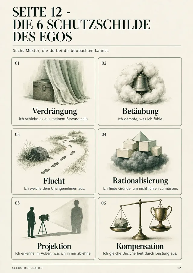 Beispielseite 12: Die 6 Schutzschilde des Egos