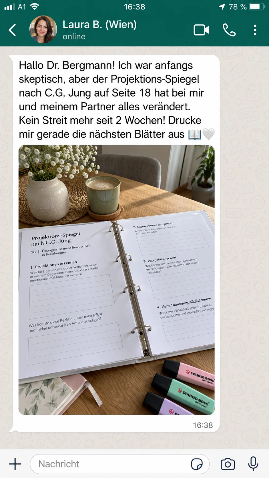 WhatsApp Erfahrung Laura B. (Wien)